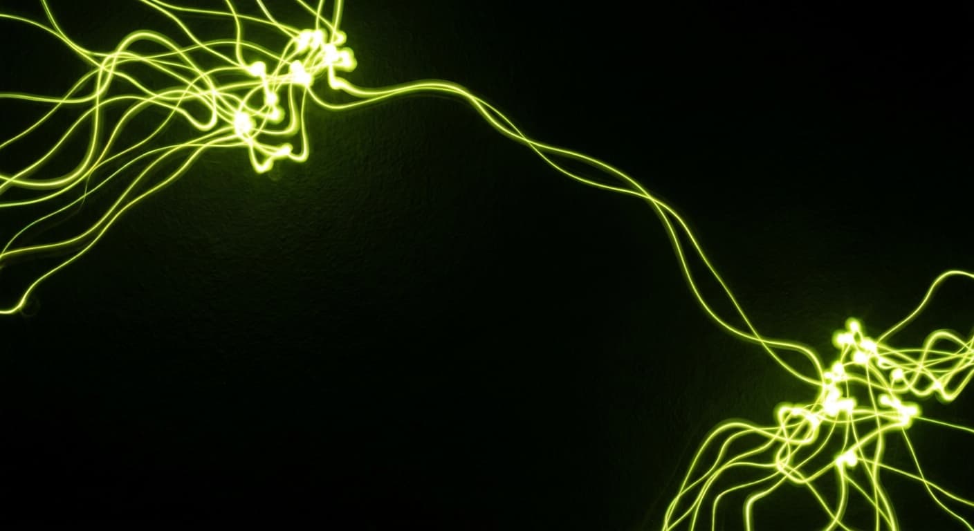 Abstract visualization: flowing green nodes on dark background — reddit post formats that get cited by perplexity (vs the ones that get ignored)